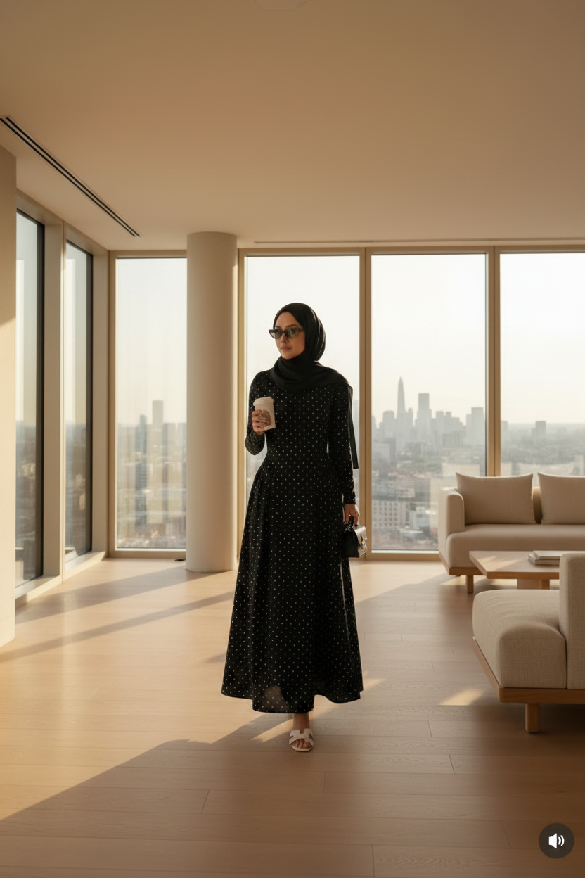 Robe Polka Dot (voilée)